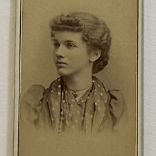 Antique Cabinet Card Photograph Beautiful Young Woman Girl Newark NJ ID Florence picture