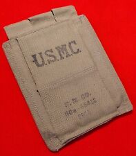 Original WWII USMC 3 Cell Thompson Magazine Pouch R.M. CO. 1944 WW2 Marine Corps picture