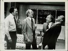 1976 Press Photo Bill Macy, Conrad Bain, Larry Haines & Rod Colbin in 
