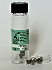 Europium Metal Crystal 1 Gram 99.9% under Argon in Glass Ampoule in Labeled Vial picture