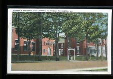 Postcard Warden's Residence & Entrance to Prison Thomaston Maine picture