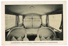 LUFT HANSA. Junkers F.13 Interior. Black & White Litho Postcard from Germany picture