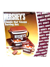 Hershey's Classic Hot Cocoa Chocolate Serving Set - Includes Pot, Tray, Mugs picture