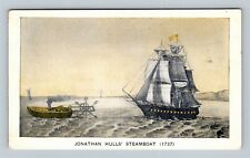 Jonathan Hulls Steamboat 1737, Vintage Postcard picture