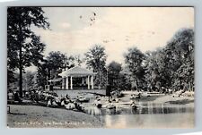 Detroit MI, Canal, Belle Isle Park, Michigan c1908 Vintage Postcard picture