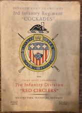 Vintage Football Game Program Army Infantry Cockades Red Circlers 1945 Germany picture