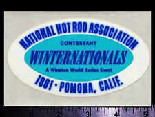 NHRA Winternationals Pomona Calif. 1981- Original Vintage Racing Decal/Sticker picture