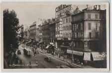 1944 Real Photo Marseille France La Canebiere Street Cineac  picture