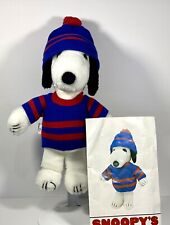 Baby Snoopy Clothes Outfit Plush Stuffed Animal #4252 Sweater Hat Crochet Winter picture