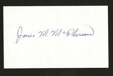 James McPherson signed autograph auto 3x5 index card Civil War historian C465 picture