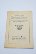 1932 Graduation Exercises New Haven High School Connecticut Woolsey Hall picture