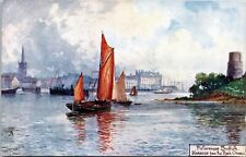 Harwich, from the River Orwell, England - 1914 Tuck Postcard - Oilette - Suffolk picture