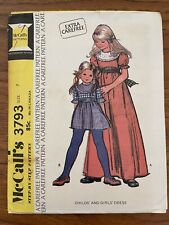 1973 McCall’s Sewing Pattern 3793 Girls ￼Prairie Cottagecore Summer Dress Size 7 picture