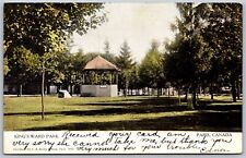 Postcard Paris Ontario c1907 King's Ward Park by J. S. Brown & Sons Warwick picture