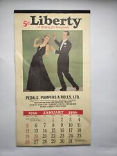 1936 Advertising Liberty Calendar  picture