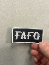 FAFO F**K AROUND FIND OUT , Backing / Sew-On Embroidered PATCH - 4