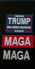 (3) PRESIDENT TRUMP MAGA 2024 AMERICA FIRST EMBROIDERED PATCH PATCHES NEW 🇺🇸 picture