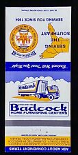 BADCOCK Home Furnishing Centers Vintage 30-Strike Matchbook Cover wh B-0523 picture