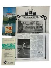 Lot VINTAGE 1976 Vail Colorado Ski Travel Brochures Tourism CO Pkg Prices 70's picture