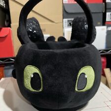 How to Train Your Dragon Bucket Toothless Halloween Candy Basket Bag Black picture