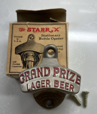VINTAGE GRAND PRIZE lager beer Bottle Opener Starr X NOB bar man cave craft picture