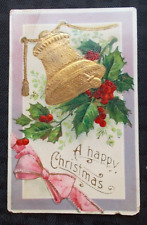 1911  Christmas postcard-Olney, Illinois-cancel 1¢ B. Franklin Stamp-Germany #10 picture
