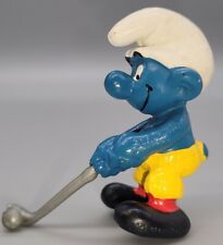 Smurf Golfer Figurine Schleich Peyo 1979 Hong Kong picture