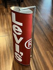 Rare Vintage Levi’s Jeans Advertising Store Sign, Wall Mount ~SPINS 80s or 90s? picture