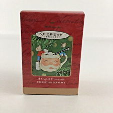 Hallmark Keepsake Christmas Tree Ornament A Cup Of Friendship New Vintage 2001 picture