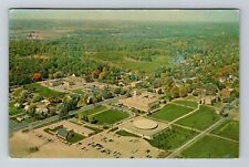Goshen IN-Indiana, Aerial Goshen College, Goshen City, c1965 Vintage Postcard picture