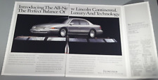 Original 1995 Lincoln 2-Page Magazine Ad 