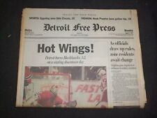 1995 JUNE 5 DETROIT FREE PRESS NEWSPAPER - REDWINGS BEAT BLACKHAWKS - NP 7639 picture