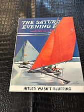 SEPTEMBER 30 1939 SATURDAY EVENING POST vintage magazine BASEBALL TICKETS picture