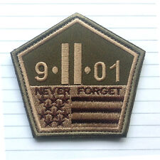 9/11 Never Forget Patch Military 911 Twin Towers Forset Tactical Badge picture