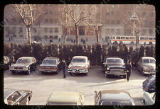 sl81  Original slide 1977 China ? downtown cars in parking lot 983a picture