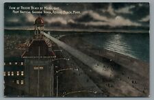 View Revere Beach by Moonlight Nautical Gardens Tower Revere Beach Mass Postcard picture