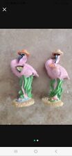 2 resin flamingos Figurines picture
