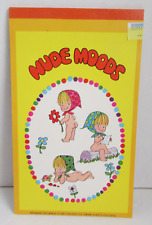 VINTAGE 1975 C.M. PAULA CO. NUDE MOODS Stationary Paper Notepad NOS picture