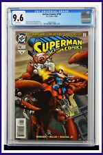 Action Comics Superman #758 CGC Graded 9.6 DC 1999 White Pages Comic Book. picture