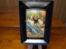 LINDA PICKEN BEAGLES HUNTING DOGS ZIPPO LIGHTER MINT IN BOX picture