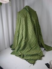 Large green and yellow cloth - Sewing fabric - table cloth - decor picture