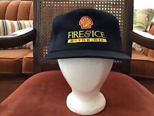 Vintage Trucker Hat Shell Motor Oil Snapback P Hats USA picture