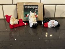 Vintage Christmas Santa Elf Elves Sleeping Resting Figures Taiwan w/box lot of 3 picture