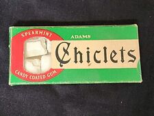 Vintage 1979 Adams CHICLETS Spearmint Chewing Gum Box with contents picture