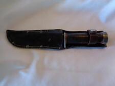 WWII US MILITARY CATTARAUGUS #225Q KNIFE w/SCABBARD - RED WASHERS -  picture