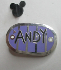 Disney HKDL Game Toy Story Andy Pin Name Tag picture