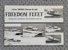 1955 CHRIS CRAFT Freedom Fleet Brochure Capri Cruiser Cobra Continental NICE picture