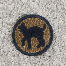 Vintage 81st Infantry Division Patch Wildcats Brown Back WWII Original US Army  picture