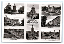 Postcard Mannheim, Germany multi-view 1951 RPPC B14 picture