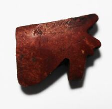 ZURQIEH -AS20184- ANCIENT EGYPT , RED JASPER EYE OF HORUS AMULET. 600 - 300 B.C picture